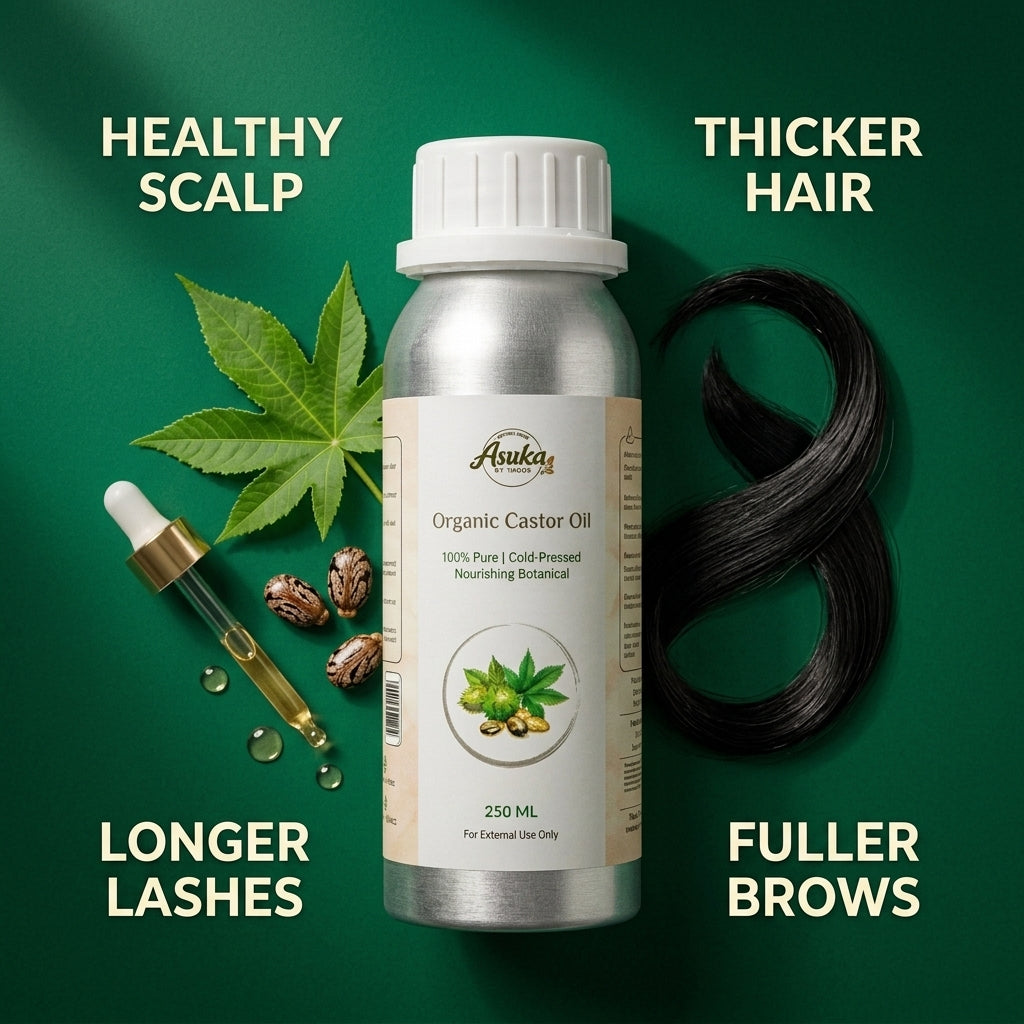 The Castor + Rosemary Oil Combo for Hair: How to Blend It — Asuka Naturals