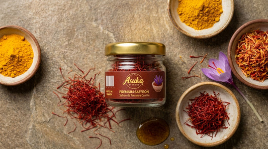 Asuka Kashmiri saffron styled for a blog feature — Saffron Substitutes: What Works, What Doesn't, and Why