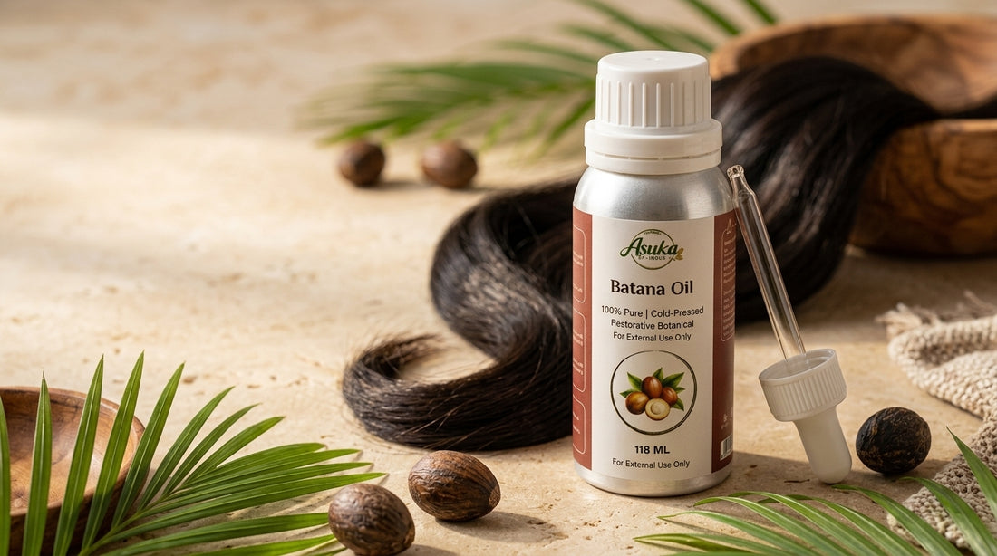 Asuka batana oil styled for a blog feature — The Miracle Botanical: How Batana Oil Transforms Damaged Hair and Scalp