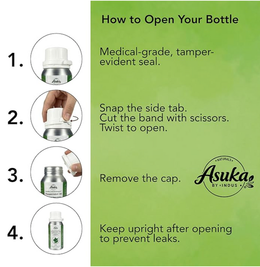 Asuka Peppermint Essential Oil – 100% Pure | Aromatherapy & Scalp | 118ml