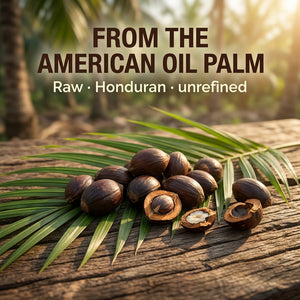 Asuka batana oil — sourced from the American oil palm of Honduras