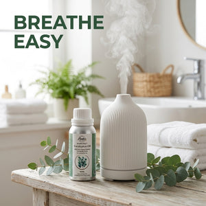 Asuka eucalyptus oil lifestyle — a steam bowl for easy breathing and a home-spa ritual