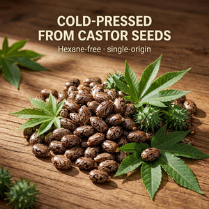 Asuka organic castor oil — cold-pressed from castor seeds